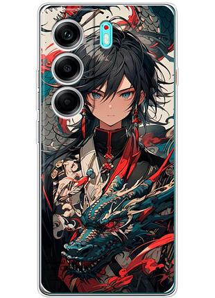 Чохол силіконовий з картинкою на tecno camon 40 (аніме, anime)