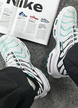 ✔️ nike air max plus tn white mint black 3