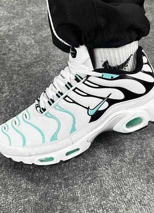 ✔️ nike air max plus tn white mint black 4