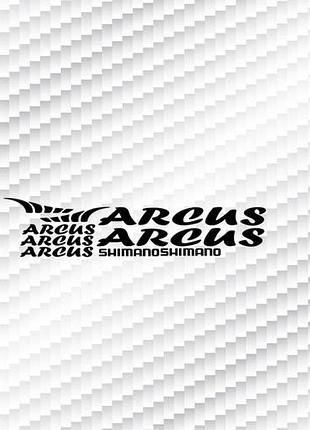 Черные наклейки на раму велосипеда arcus аркус