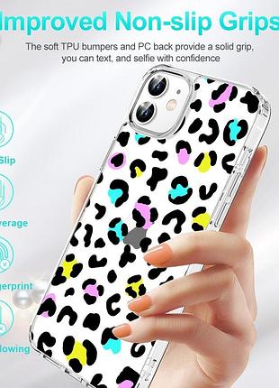 Панель losvick для iphone 12 mini леопардовий принт 2