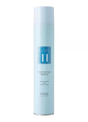 Сухий лак середньої фіксації emmebi gate 11 ocean hair spray medium 500 мл