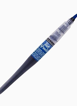 Ручка-пензель з чорнилом sennelier ink brush, основний синій (primary blue)