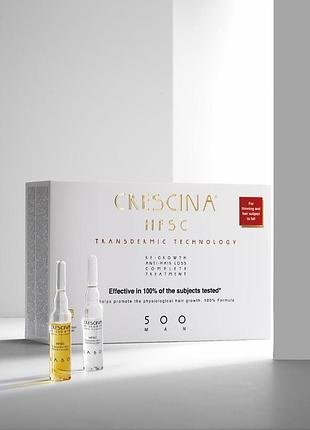 Средство для восстановления роста и против выпадения волос для мужчин crescina hfsc transdermic complete treatment 500 re-growth