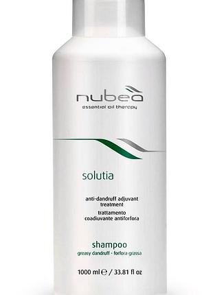 Шампунь проти жирної лупи nubea solutia shampoo greasy dandruff 1 л