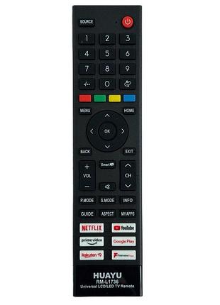 Пульт универсальный huayu rm-l1736 для hisense smart tv (3687)