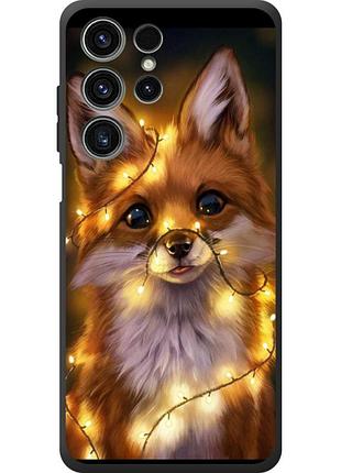 Чехол силиконовый с картинкой на oukitel c1 pro (новогодний, лисичка)