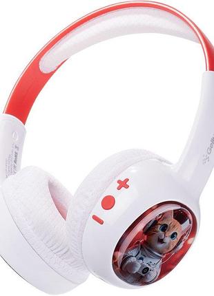 Наушники bluetooth беспроводные gelius kidplay gp hp-010 накладные детские white-red