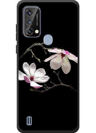 Чохол силіконовий з картинкою на blackview a50 (квітка, манголія)