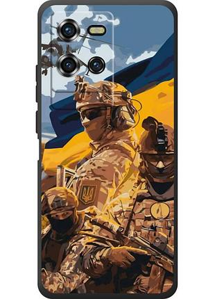 Чехол силиконовый с картинкой на oukitel wp50 (патриотический, воины всу)
