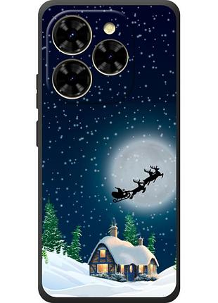 Чохол силіконовий з картинкою на blackview shark 9 (новорічний)