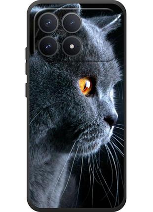Чехол силиконовый с картинкой на xiaomi poco f8 pro (британский кот)