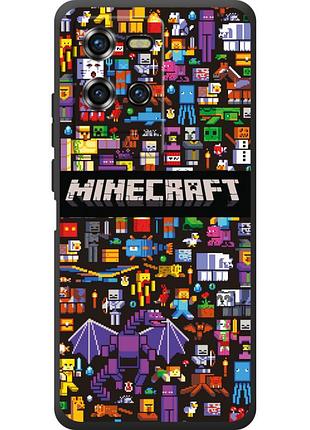 Чехол силиконовый с картинкой на oukitel wp50 (майнкрафт, minecraft)