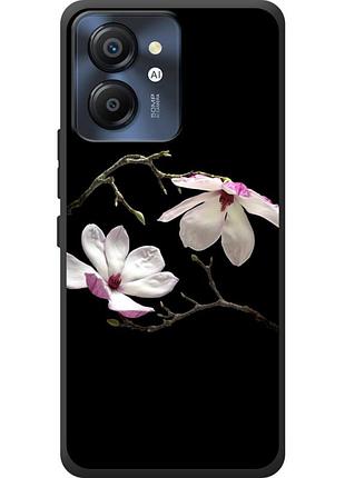 Чехол силиконовый с картинкой на blackview color 8 (цветок, монголия)