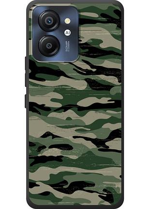 Чехол силиконовый с картинкой на blackview color 8 (патриотический, камуфляж)