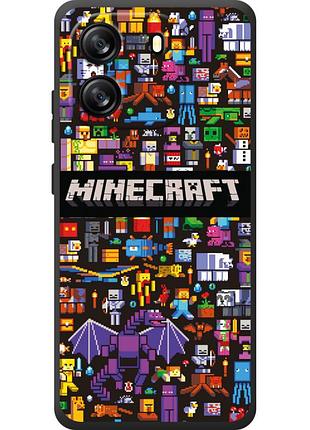 Чохол силіконовий з картинкою на blackview oscal flat 1c (майнкрафт, minecraft)