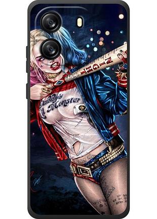 Чехол силиконовый с картинкой на blackview oscal flat 1c (харли квинн, harley quinn)