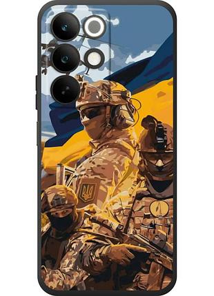 Чохол силіконовий з картинкою на realme c85 (патріотичний, воїни зсу)