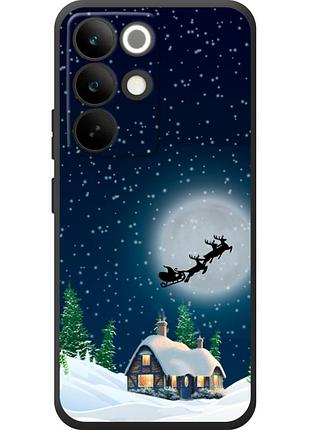 Чехол силиконовый с картинкой на realme c85 pro (новогодний)