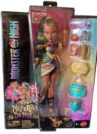 Monster high nefera de nile doll royal mummy in dress jdr48 mattel монстер хай нефера де ніл з вихованцем лялька