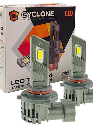 Светодиодные авто led лампы cyclone type-44 цоколь hb3 (9005) 5000k 12v 50w на комплект! 6700lm в брюки места!