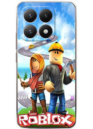 Чехол силиконовый с картинкой на xiaomi 15t (роблокс, roblox)