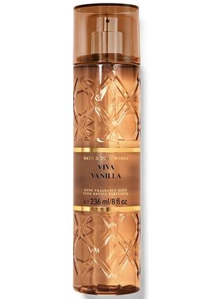 Парфюмированный спрей для тела bath & body works viva vanilla fragrance mist 236 мл