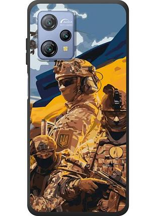 Чехол силиконовый с картинкой на blackview a53 pro (патриотический, воины всу)