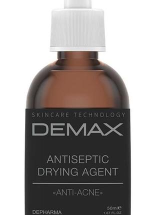 Антисептическая присоска анти-акне demax antiseptic drying agent anti acne demax 50 мл