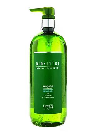 Шампунь против гипергидроза emmebi italia bionature hyperhidrosis shampoo 1000 мл