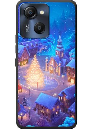 Чехол силиконовый с картинкой на blackview oscal modern 8 (новогодний)