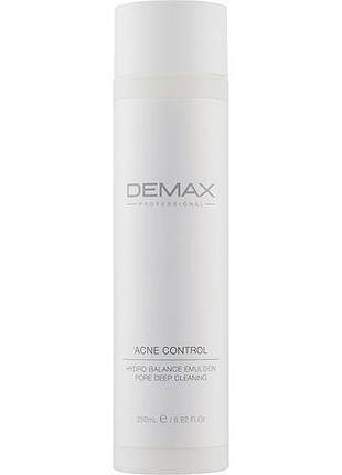 Гидроэмульсия для проблемной кожи demax acne control hydro balance emulsion pore 250 мл