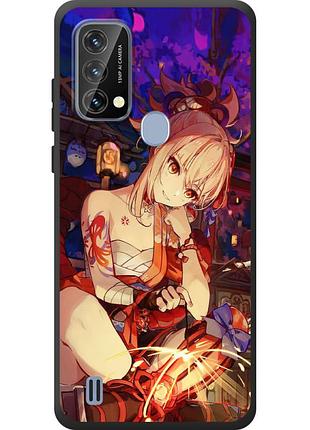 Чохол силіконовий з картинкою на blackview a50 (аніме, anime)