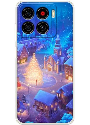 Чохол силіконовий з картинкою на zte blade a56 (новорічний)