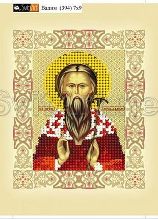 Схема для вишивання бісером на полотні з підрамкою. святий вадим