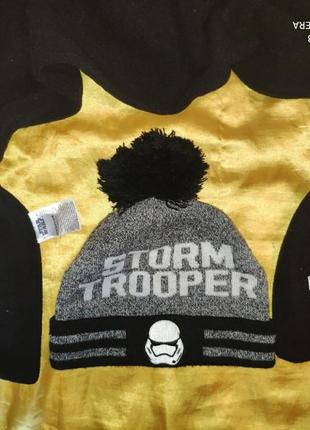 Фирменний набір комплект шапка, шарф.star wars.6-12 років