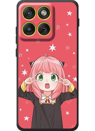 Чехол силиконовый с картинкой на motorola edge 70 (аниме, anime)