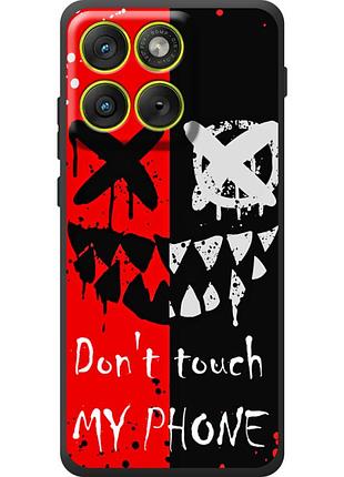Чехол силиконовый с картинкой на motorola edge 70 (не трогай мой телефон)
