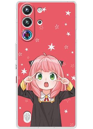 Чехол силиконовый с картинкой на zte nubia redmagic 10 pro (аниме, anime)