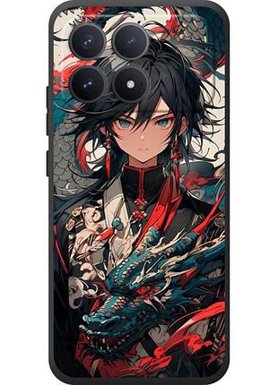 Чехол силиконовый с картинкой на xiaomi poco f8 pro (аниме, anime)