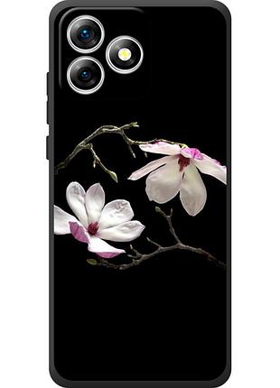 Чехол силиконовый с картинкой на oukitel c53 (цветок, монголия)
