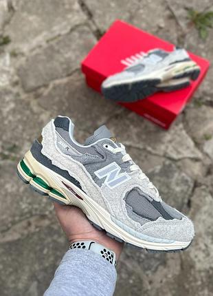 Мужские кроссовки new balance 2002r gray демисезон весна-осень