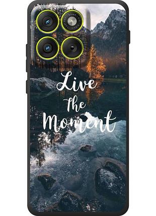 Чохол силіконовий з картинкою на motorola edge 70 (природа, озеро в горах)