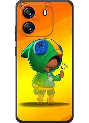 Чехол силиконовый с картинкой на blackview oscal flat 1c (бравл старс, brawl stars)
