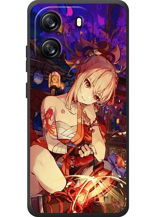 Чехол силиконовый с картинкой на blackview oscal flat 1c (аниме, anime)