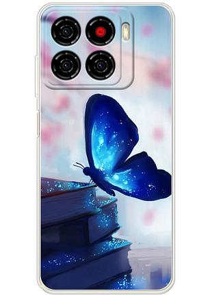 Чохол силіконовий з картинкою на zte blade a56 (метелик)