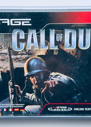 Call of duty, б/у, английская версия - картридж для nokia n-gage
