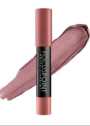 Помада-олівець для губ матова topface "focus point - matte lippaint" - pt154 3,5 г 014 - коричнево-рожевий