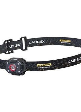 Фонарь налобный rablex rb988 с аккумулятором и type-c зарядкой (tg3 led 5w, белый/красный свет)