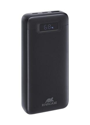 Портативное зарядное устройство (павербанк) rivacase rivapower va1082 (black), 20000 ma, pd 65w, с lcd, черный